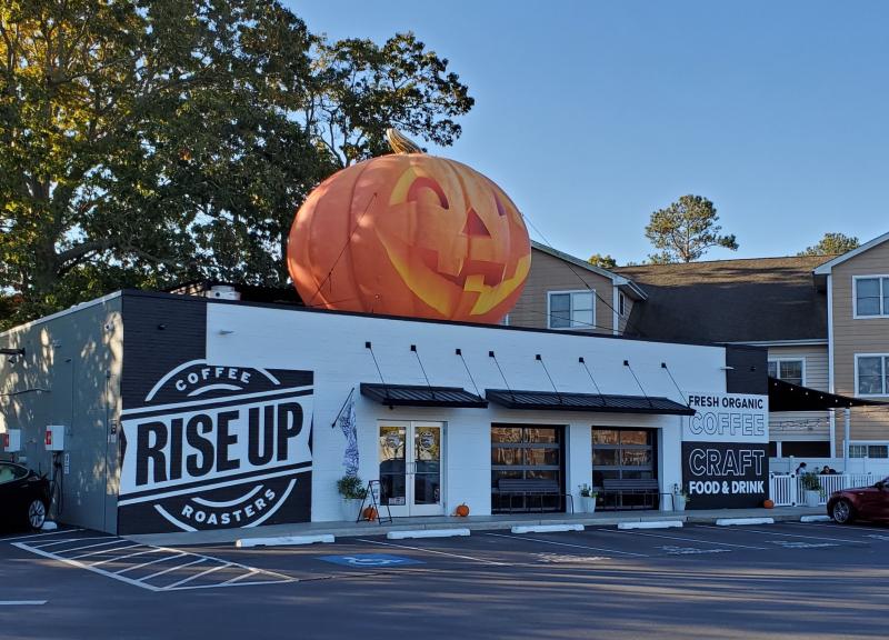 It's Rise Up Coffee's first Sea Witch Festival and they've certainly gotten into the spirit. CHRIS FLOOD PHOTO